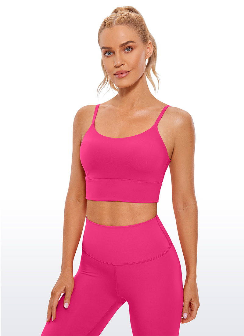 Brushed Nakedfeel Longline Adjustable Bra