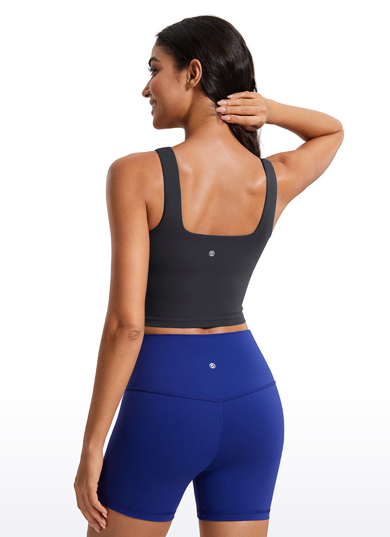 Butterluxe Square Neck Built in Bra Tank