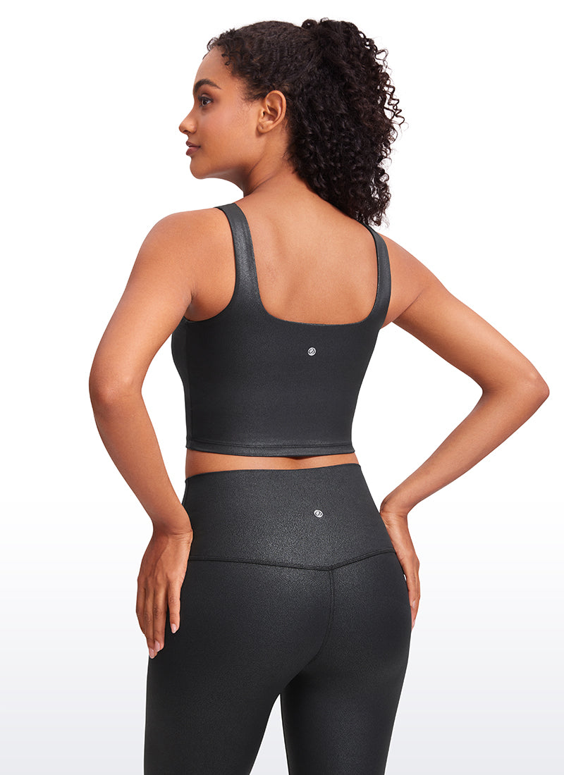 Butterluxe Square Neck Built in Bra Tank