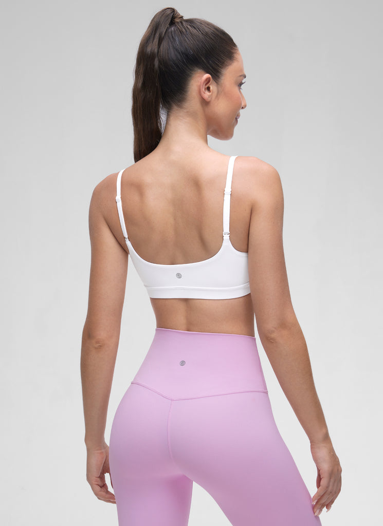 CRZ YOGA Womens Butterluxe Adjustable Spaghetti Strap Scoop Neck Bra True Navy