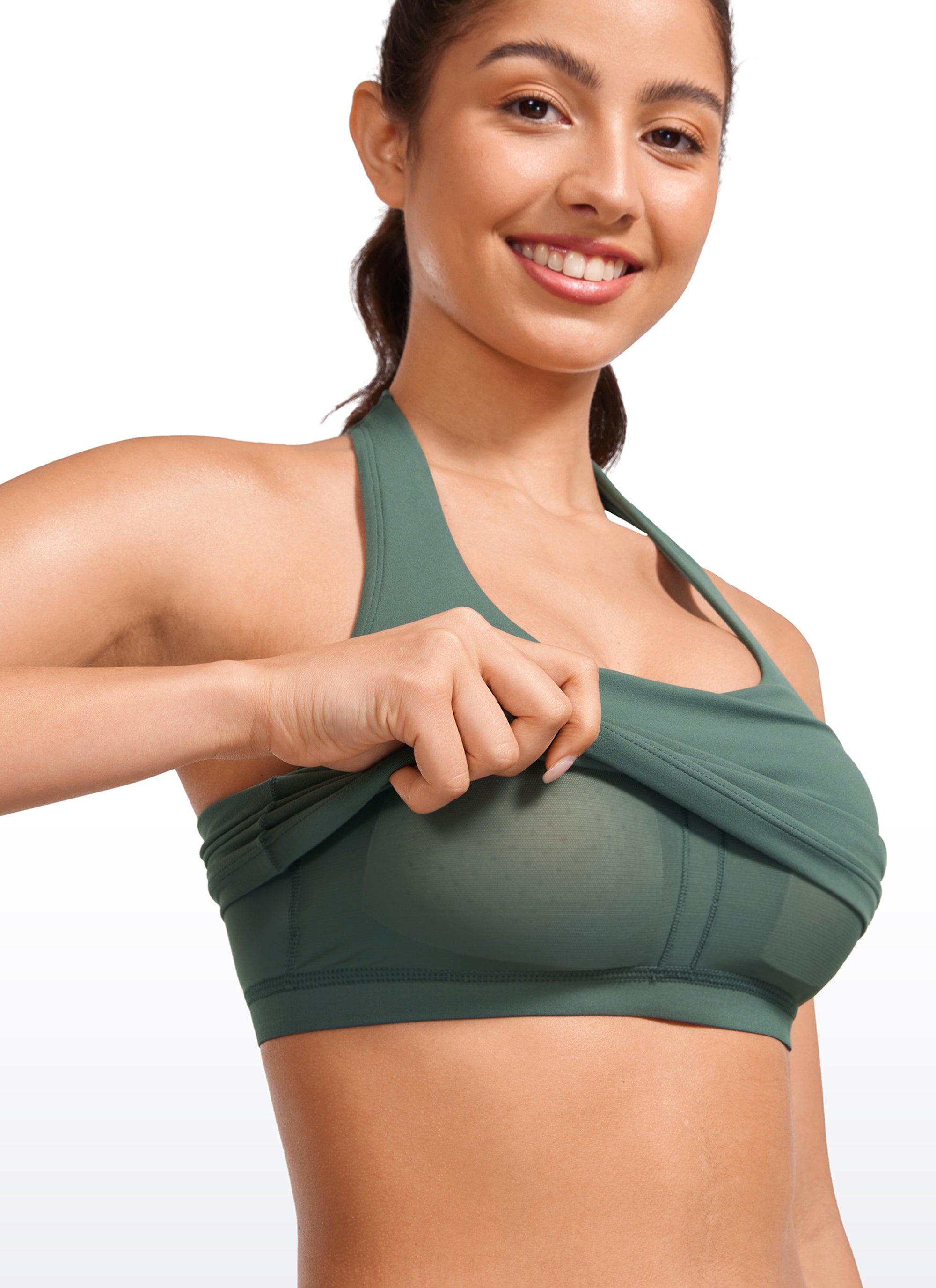 Butterluxe Built in Bra Halter Tank