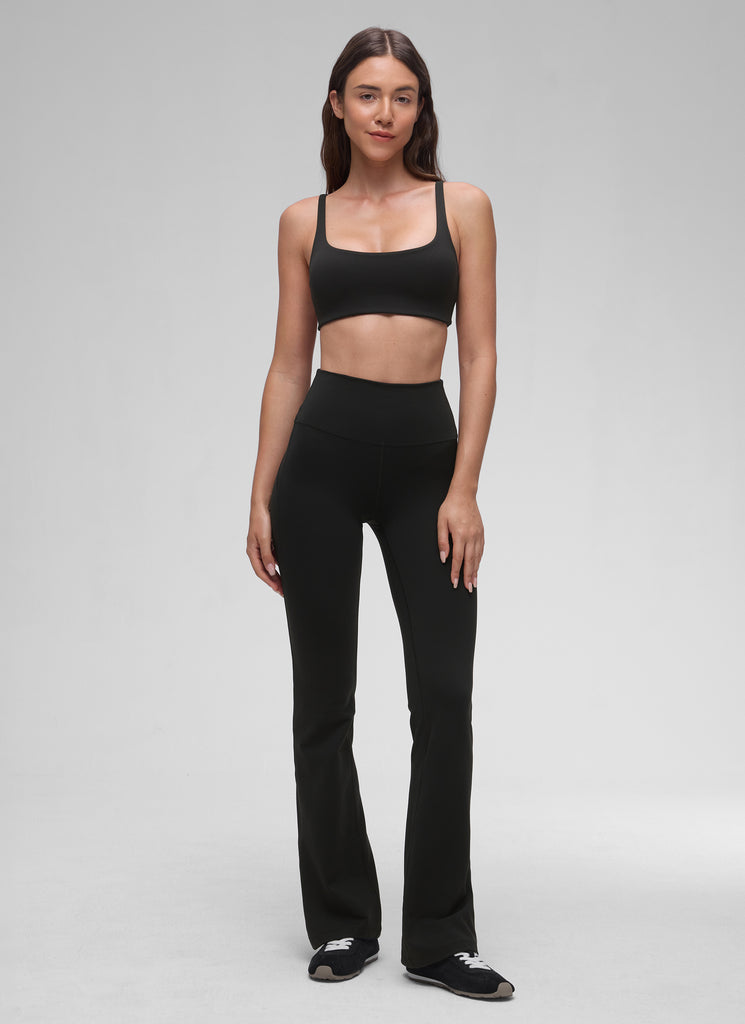 CRZ YOGA Women Butterluxe Square Neck Cami Padded Mini Bra Cascadia Green