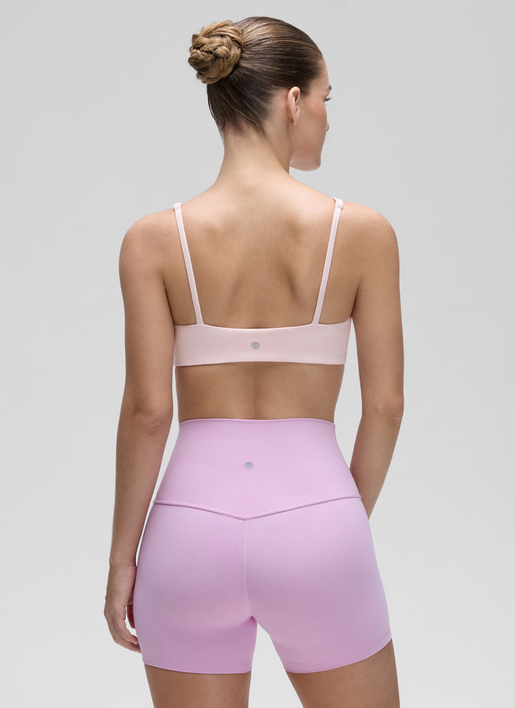 CRZ YOGA Women Butterluxe Square Neck Cami Padded Mini Bra Elfin Purple