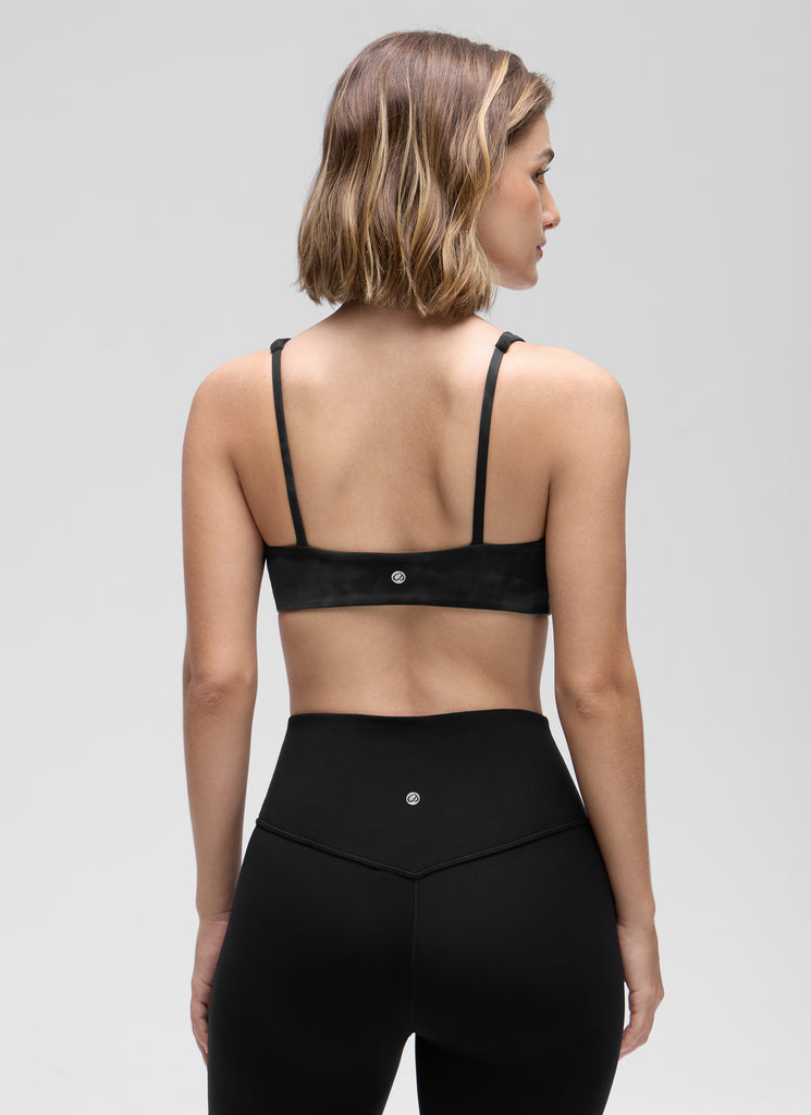 CRZ YOGA Women Butterluxe Square Neck Cami Padded Mini Bra Strawberry Pink