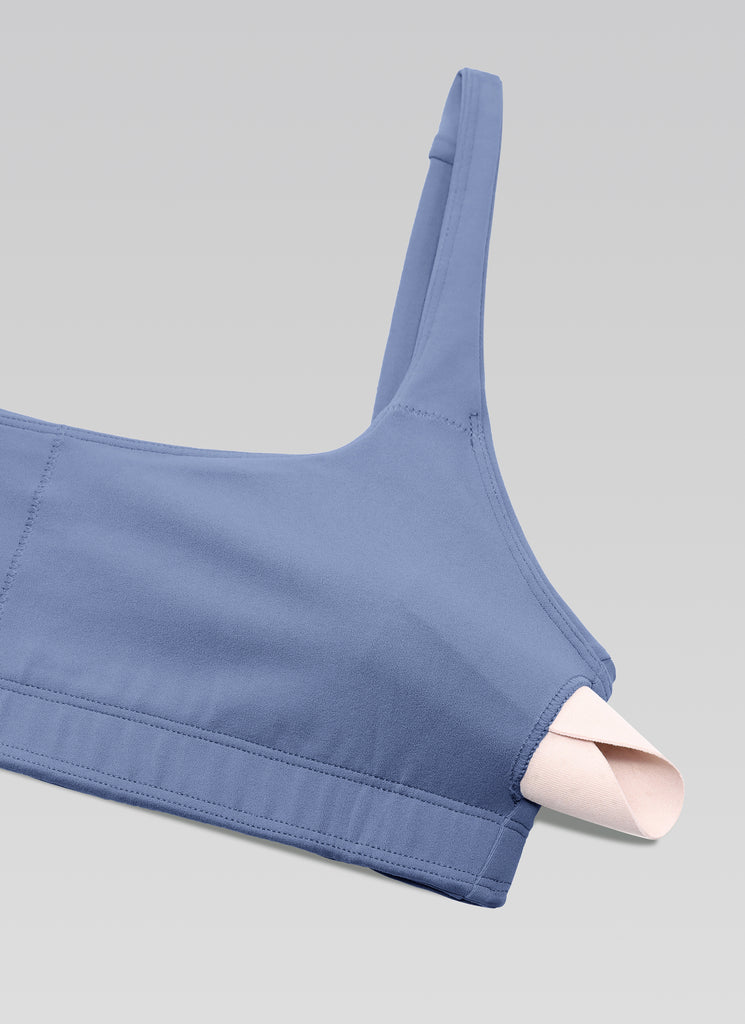 CRZ YOGA Women Butterluxe Square Neck Cami Padded Mini Bra Cascadia Green