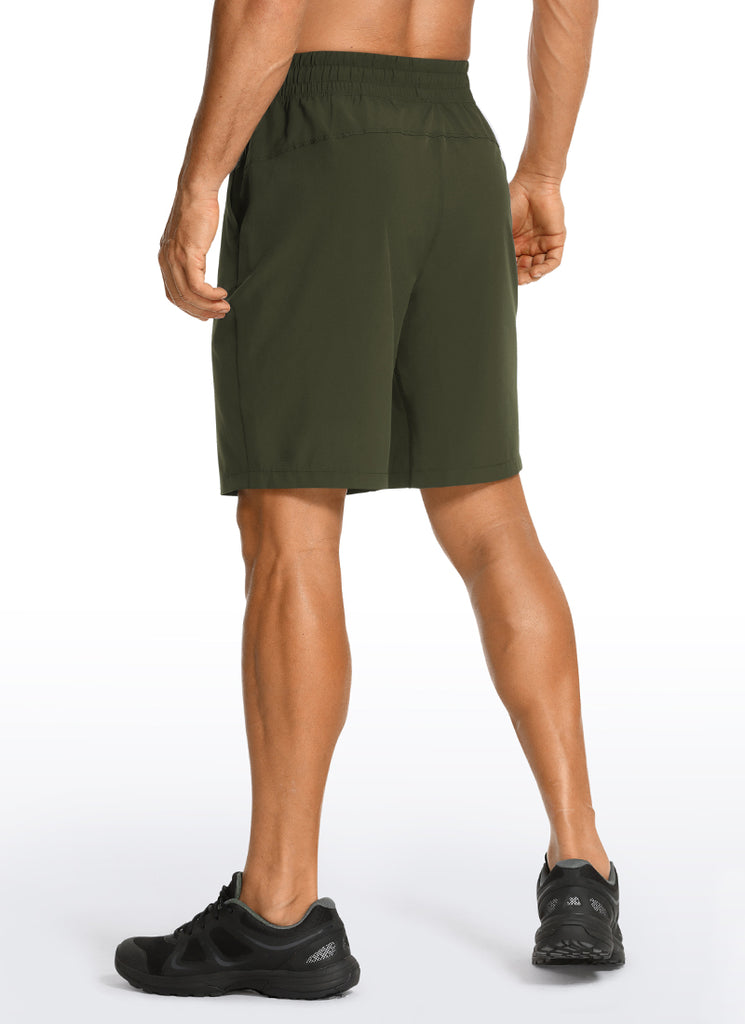 CRZ YOGA Men's Train Classic Fit Feathery-Fit Linerless Shorts 7'' Grey Sage