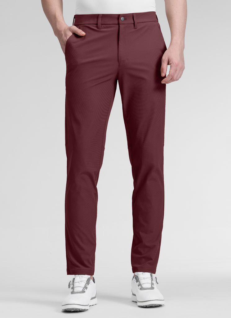 CRZ YOGA Mens Work Classic Fit All-Day Comfort Golf Pants Pockets 30'' Nomad Grey