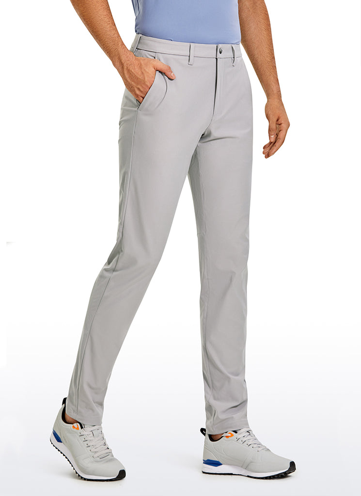 CRZ YOGA Man's All-Day Comfy Quick Dry Pocket Golf Pant 36” Gull Gray