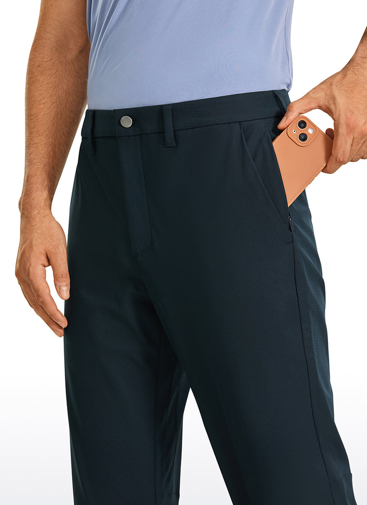 CRZ YOGA Mens Work Classic Fit All-Day Comfort Golf Pants Pockets 34'' True Navy