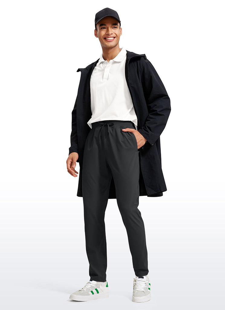 CRZ YOGA Men's Train Relaxed Fit On the Travel Pants 30'' Ink Gray