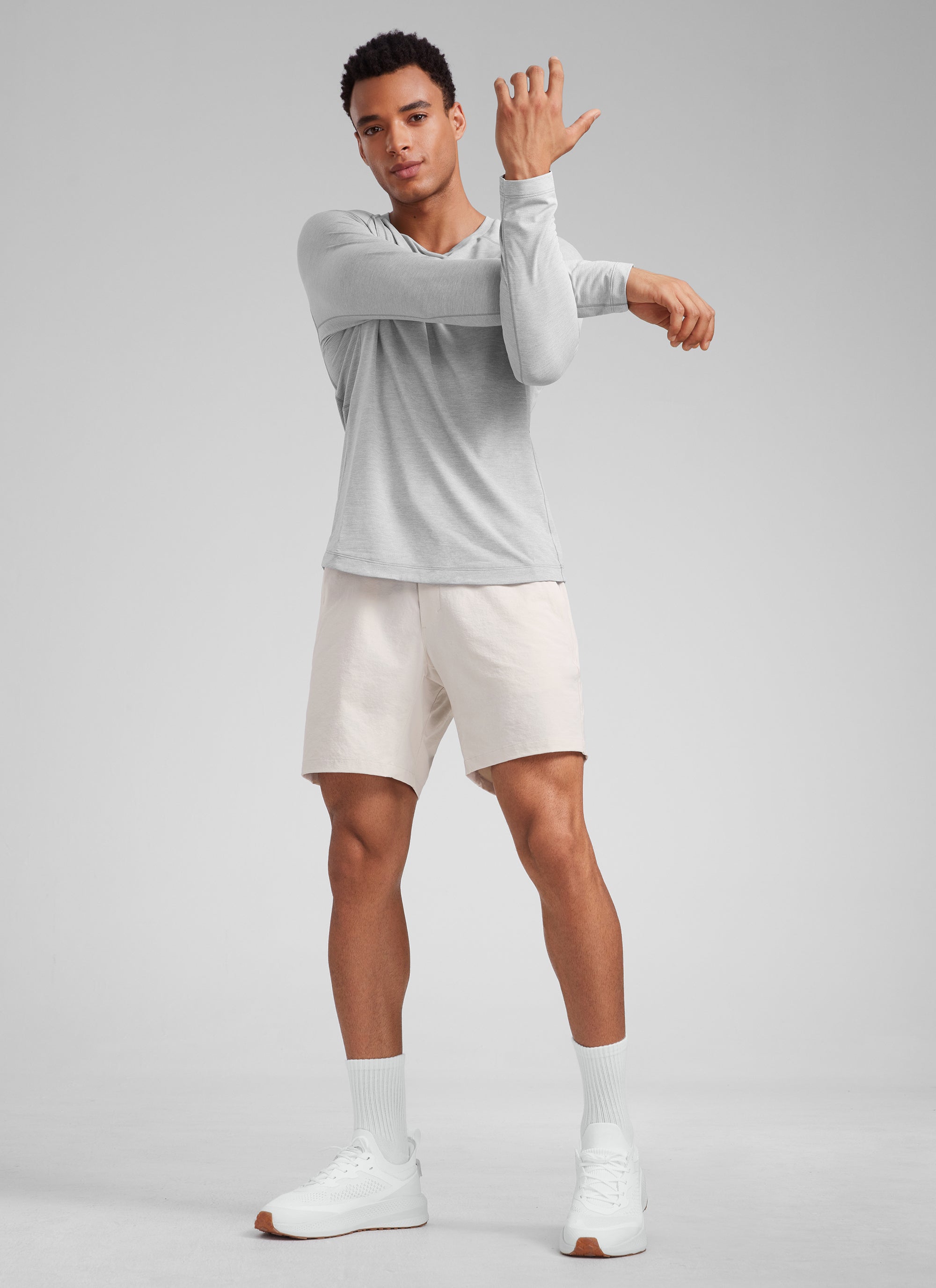 CRZ YOGA Men‘s Workout Water Resistant Short 7