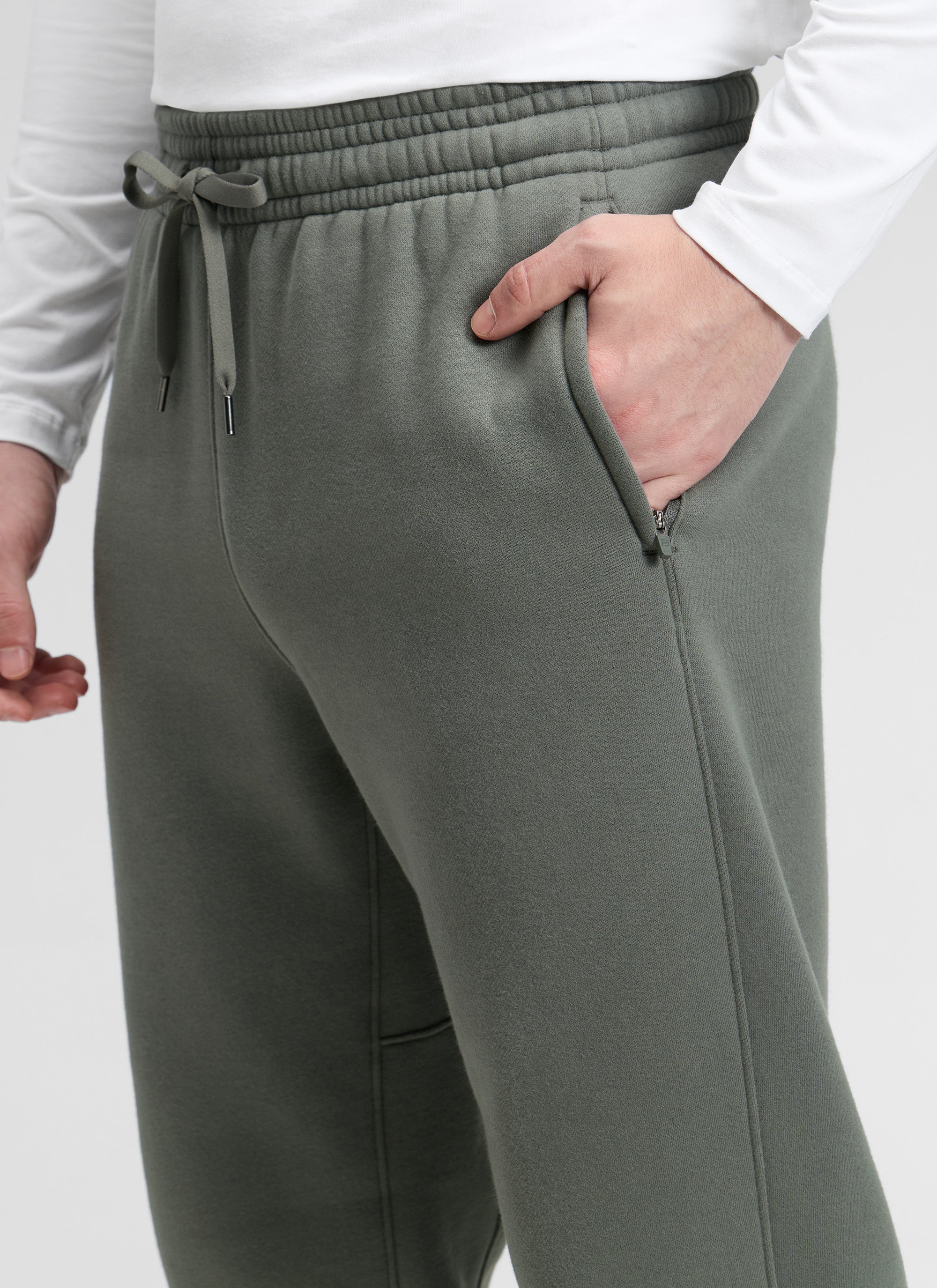Fleece Lined Zipper Pocket Sweatpant 30