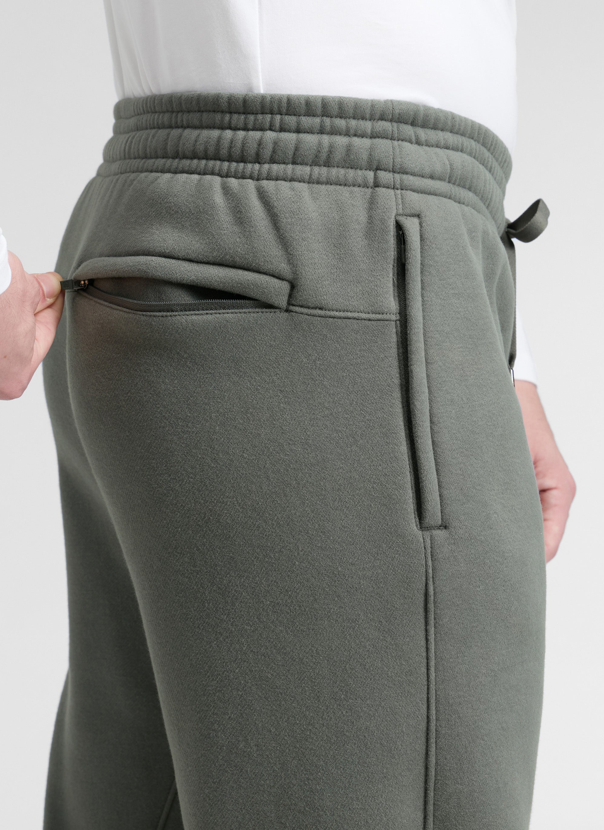 Fleece Lined Zipper Pocket Sweatpant 30