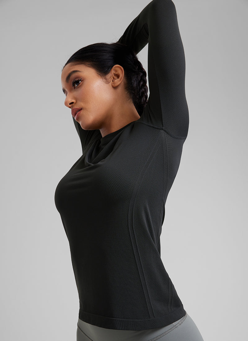 Seamless Crew Neck Long Sleeve