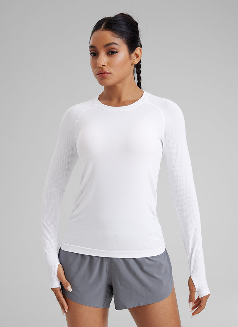 Seamless Crew Neck Long Sleeve