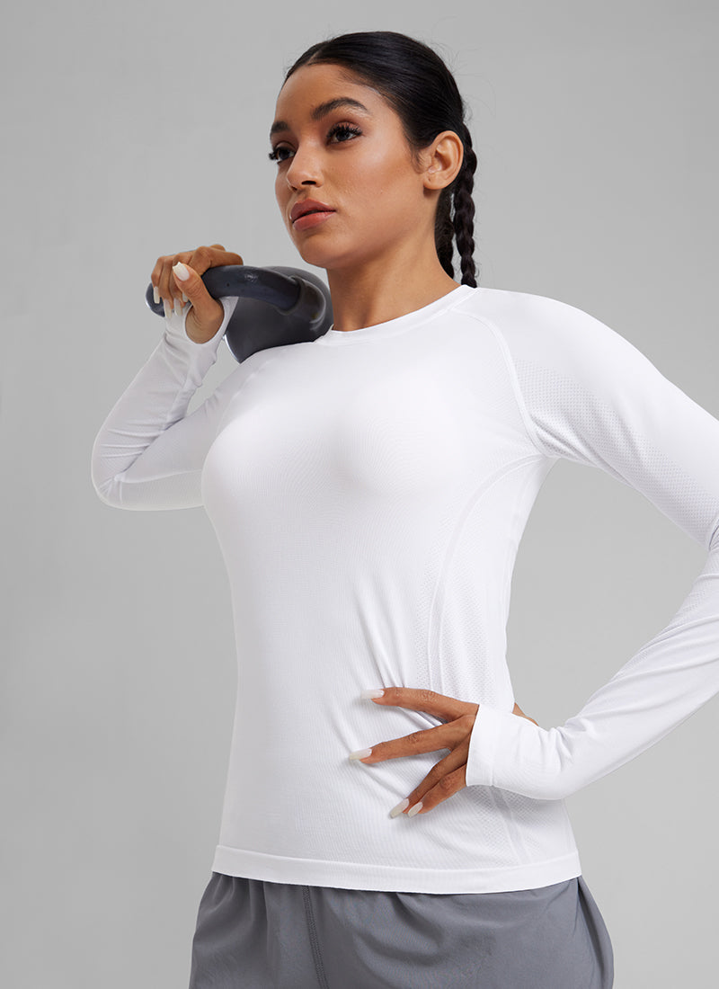 Seamless Crew Neck Long Sleeve