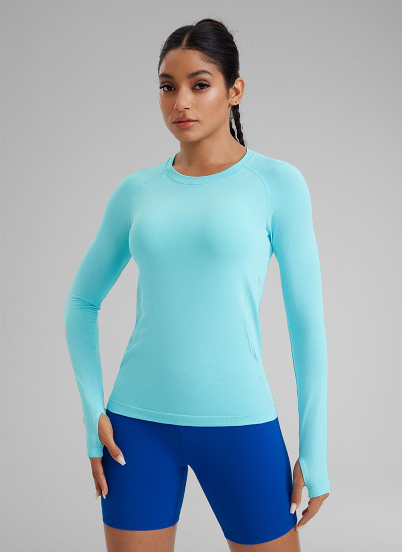 Seamless Crew Neck Long Sleeve