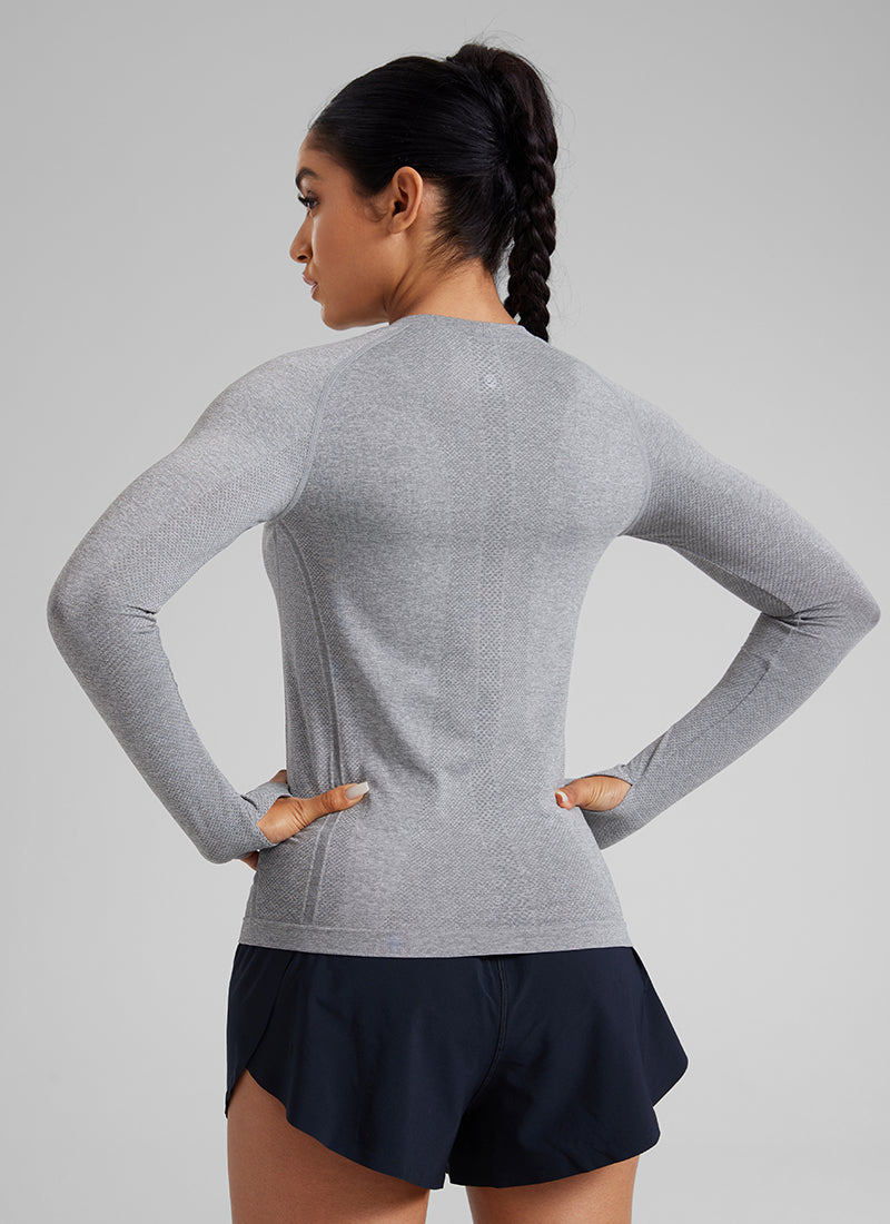 Seamless Crew Neck Long Sleeve