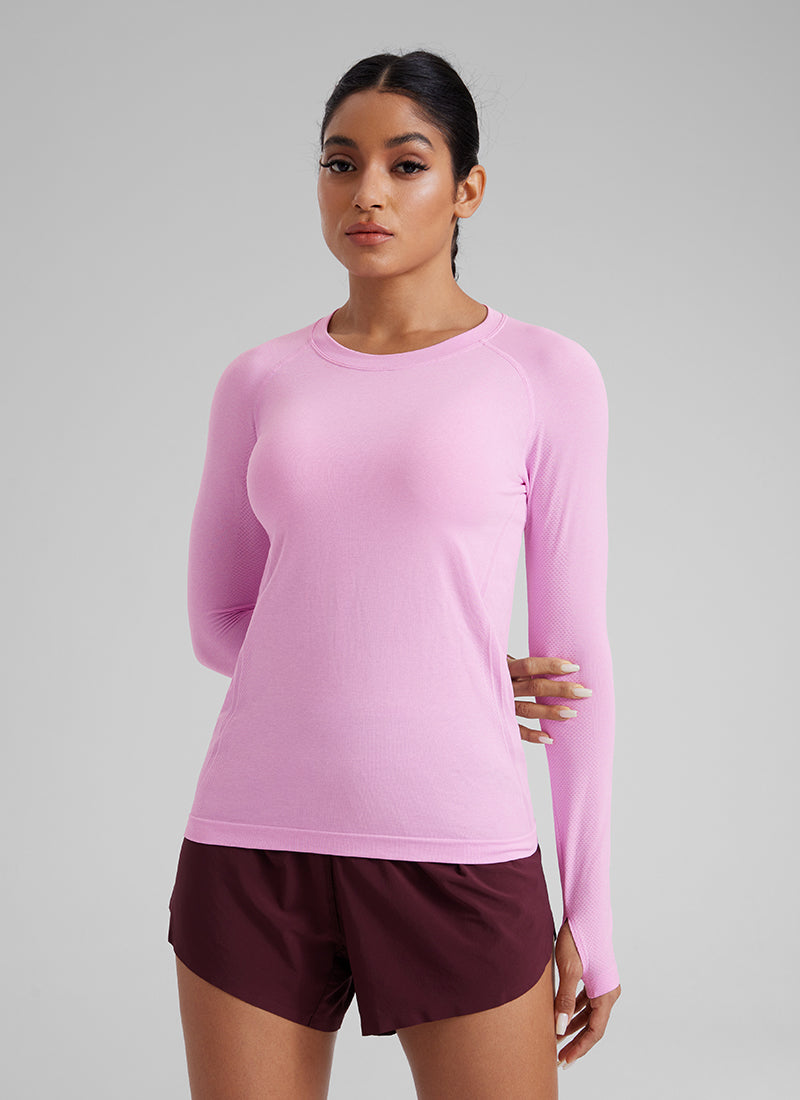 Seamless Crew Neck Long Sleeve