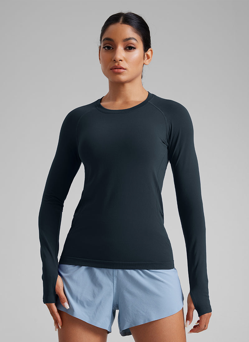 Seamless Crew Neck Long Sleeve
