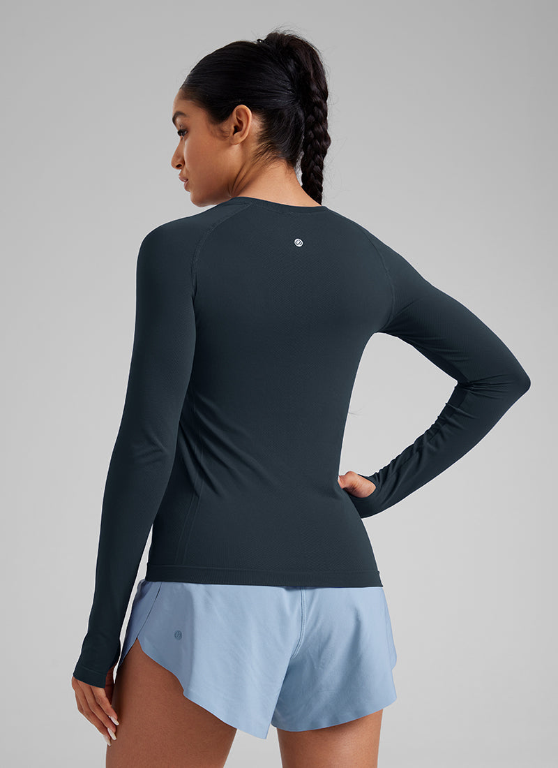Seamless Crew Neck Long Sleeve
