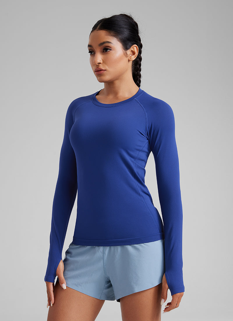 Seamless Crew Neck Long Sleeve