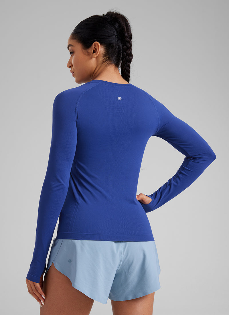 Seamless Crew Neck Long Sleeve