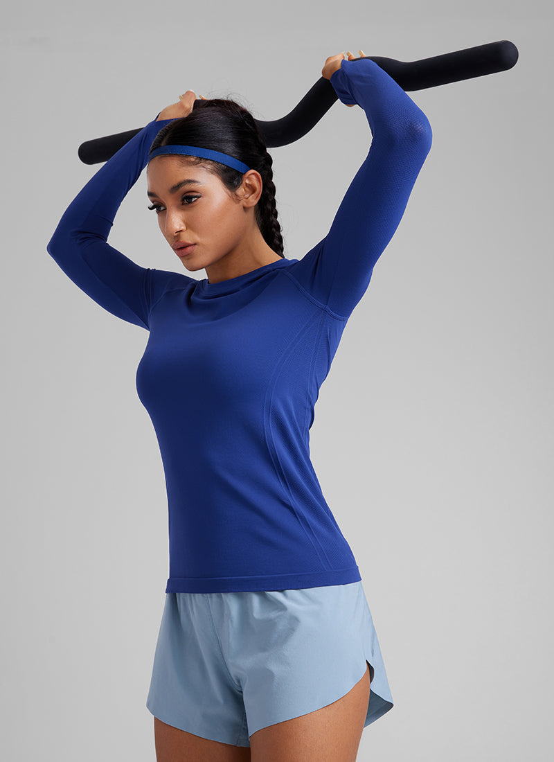 Seamless Crew Neck Long Sleeve