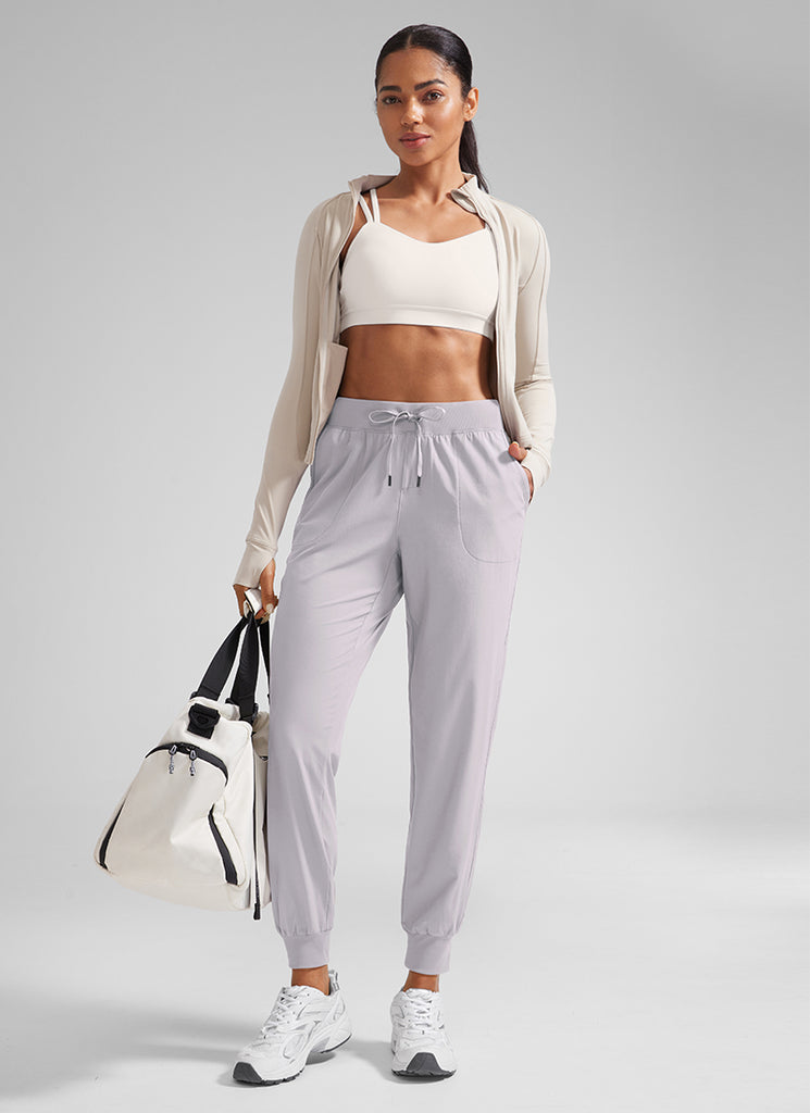 CRZ YOGA Women's Train Loose Fit Feathery-Fit Drawstring Jogger 28'' Melanite