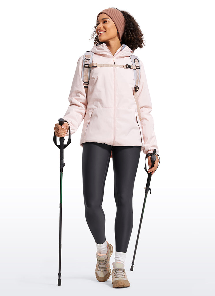 CRZ YOGA Women's Winter High Rise Thermal Fleece Lined Leggings 28'' Mysterious Grey