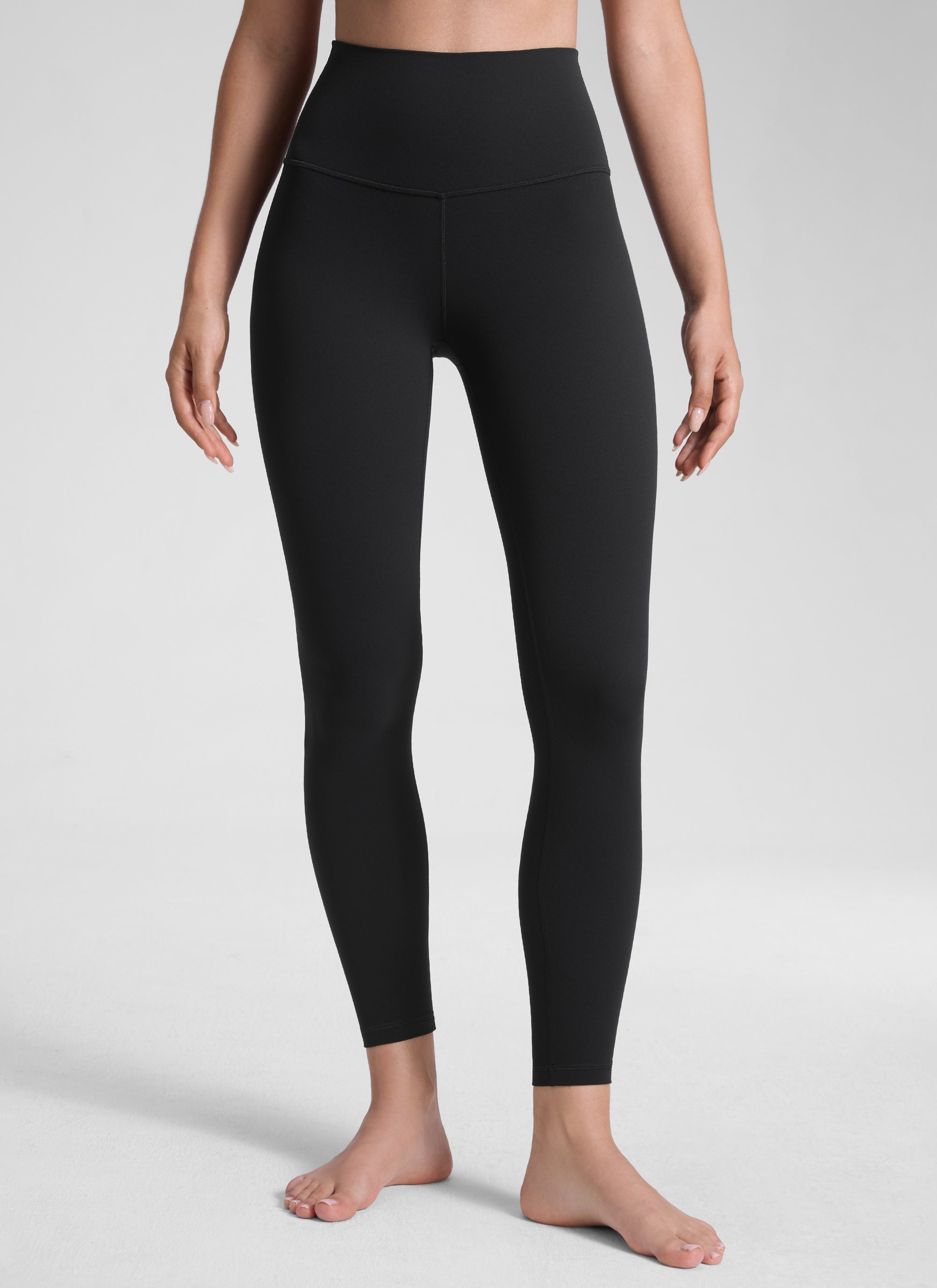 CRZ YOGA Women's Yoga Lounge High Rise Butterluxe Yoga Leggings 25'' Black @model_info:Malisa