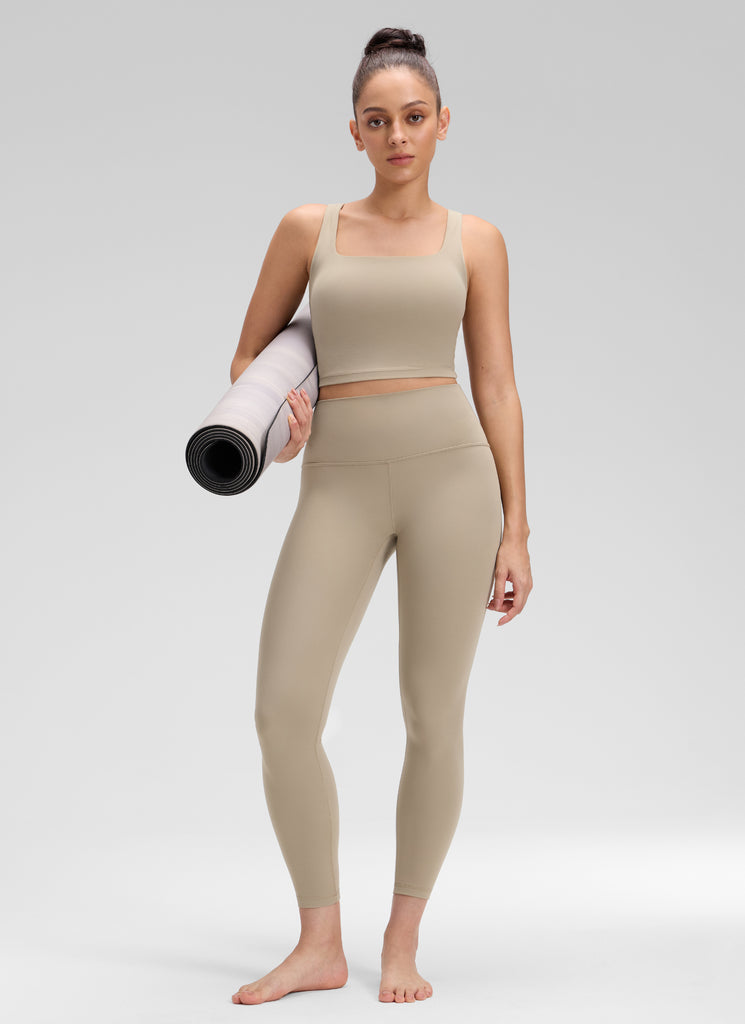 CRZ YOGA Women's Yoga Lounge High Rise Butterluxe Yoga Leggings 25'' Oak
