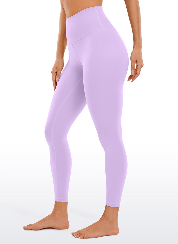 CRZ YOGA Women's Yoga Lounge High Rise Butterluxe Yoga Leggings 25'' Elfin Purple
