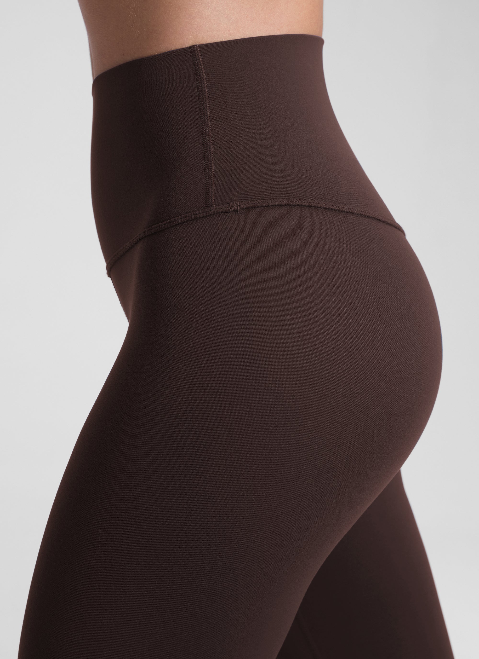 CRZ YOGA Women's Yoga Lounge High Rise Butterluxe Yoga Leggings 25'' Hot Fudge Brown