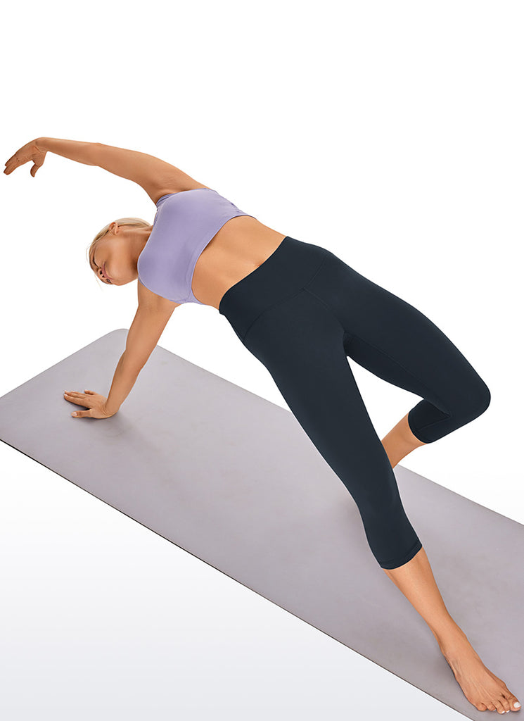 CRZ YOGA Women's Yoga Lounge High Rise Butterluxe Yoga Leggings 17'' Melanite