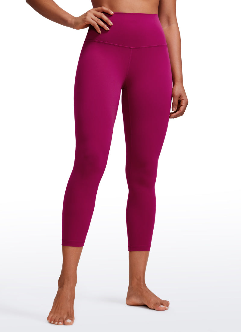 CRZ YOGA Women's Yoga Lounge High Rise Butterluxe Yoga Leggings 23'' Magenta Purple