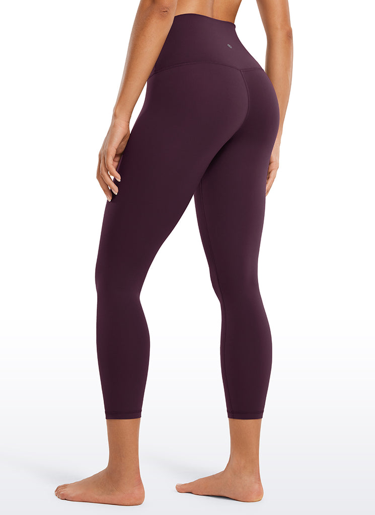 CRZ YOGA Women's Yoga Lounge High Rise Butterluxe Yoga Leggings 23'' Deep Purple
