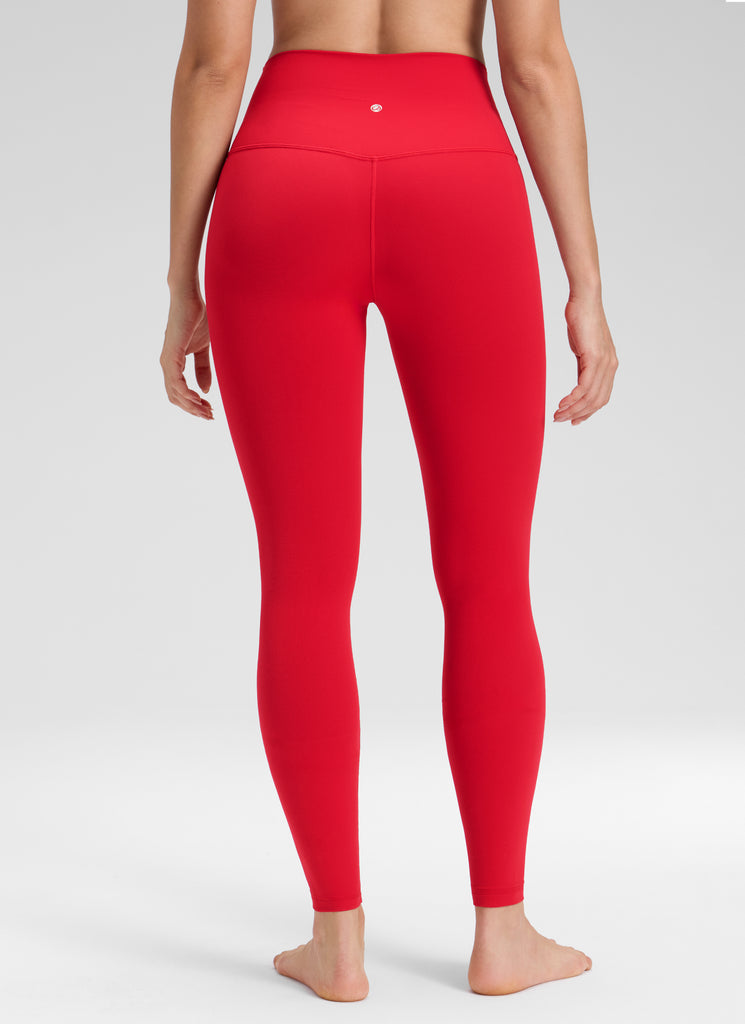 CRZ YOGA Women's Yoga Lounge High Rise Butterluxe Yoga Leggings 28'' Aurora Red