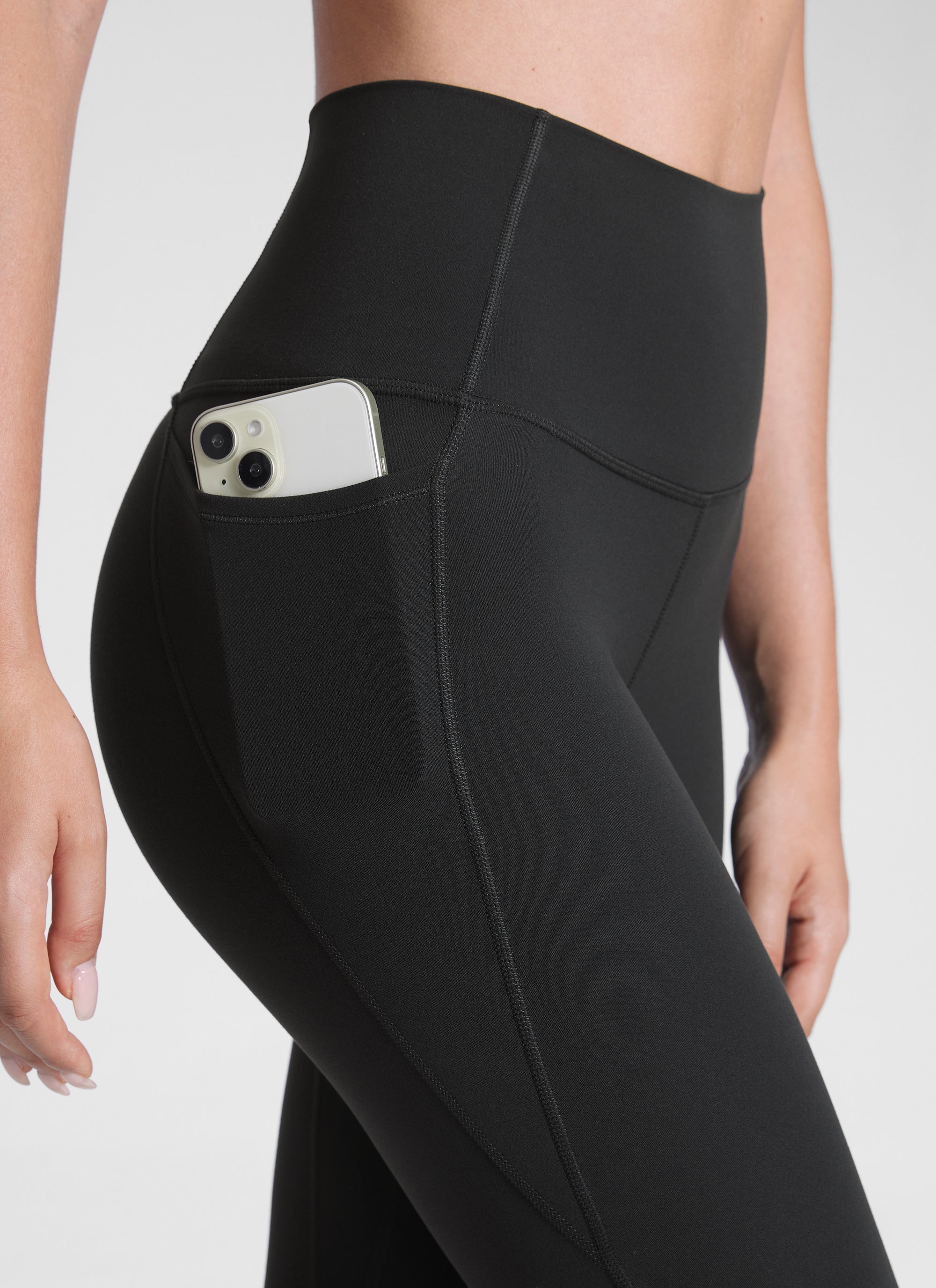 CRZ YOGA Women's Yoga Lounge High Rise Butterluxe Pocket Leggings 25'' Olive Green