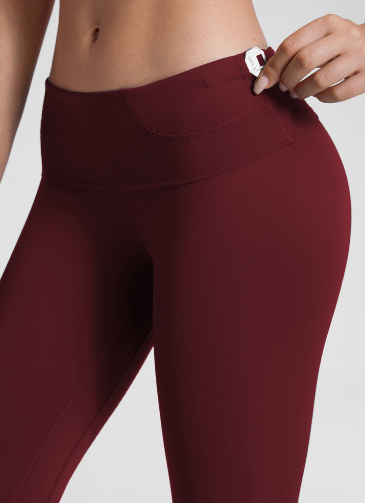 CRZ YOGA Women's Lounge Super High Rise Butterluxe Yoga Leggings 25'' Red Merlot