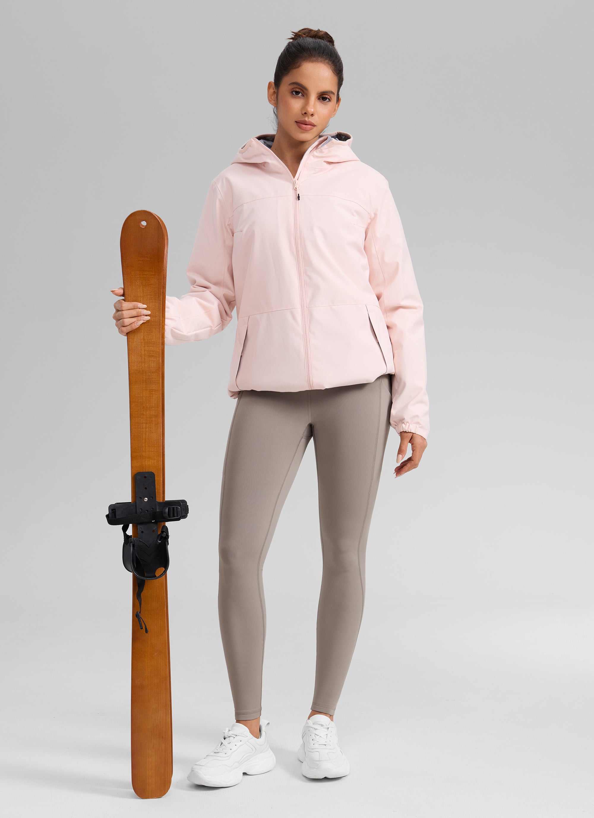 CRZ YOGA Women's Water-resistant Fleece Lined Pocket Leggings 28