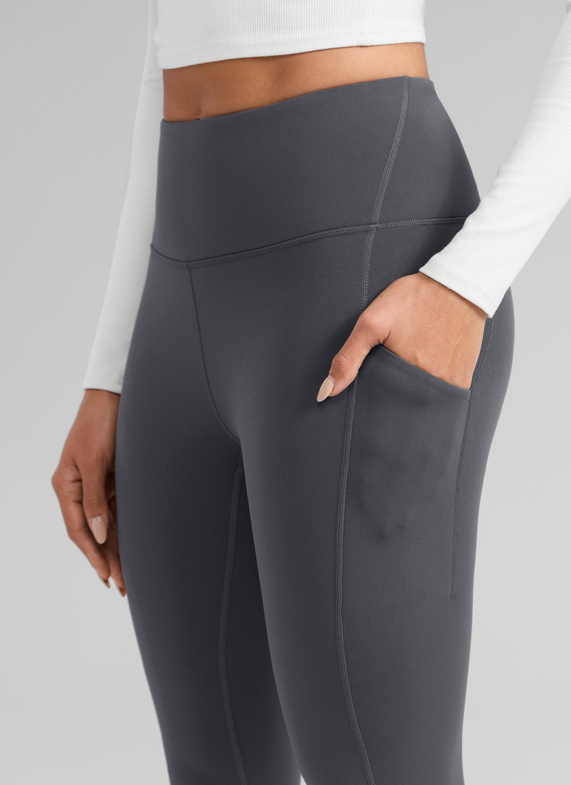 CRZ YOGA Women's Water-resistant Fleece Lined Pocket Leggings 28