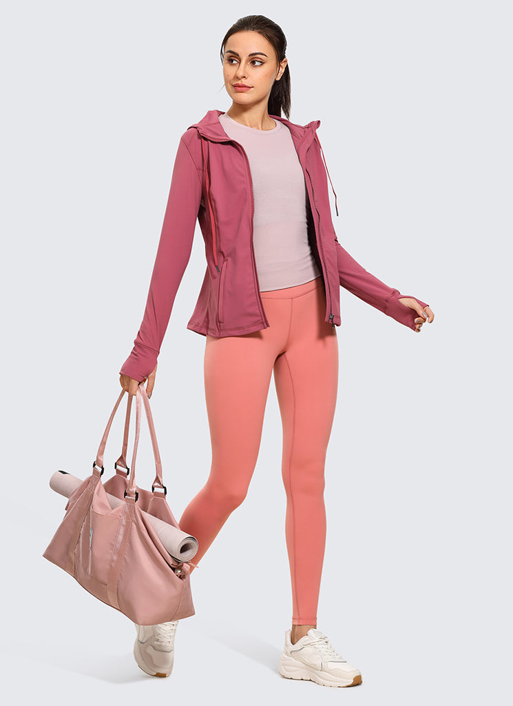 CRZ YOGA Women's Yoga High Rise Air Feeling Yoga Leggings 28'' Twilight Blue