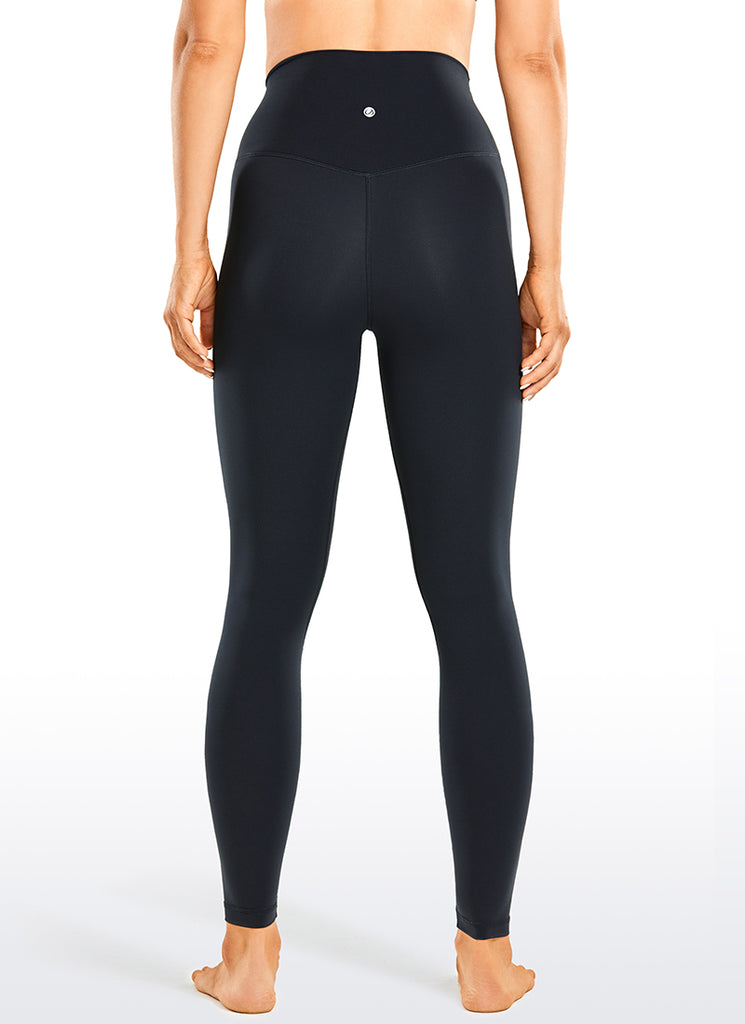 CRZ YOGA Women's Yoga Train High Rise Brushed Nakedfeel Leggings 25'' Hot Fudge Brown