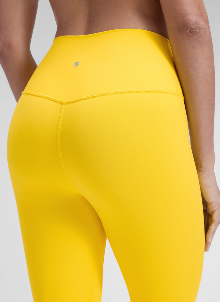 CRZ YOGA Women's Yoga Train High Rise Brushed Nakedfeel Leggings 25'' High Visibility Yellow