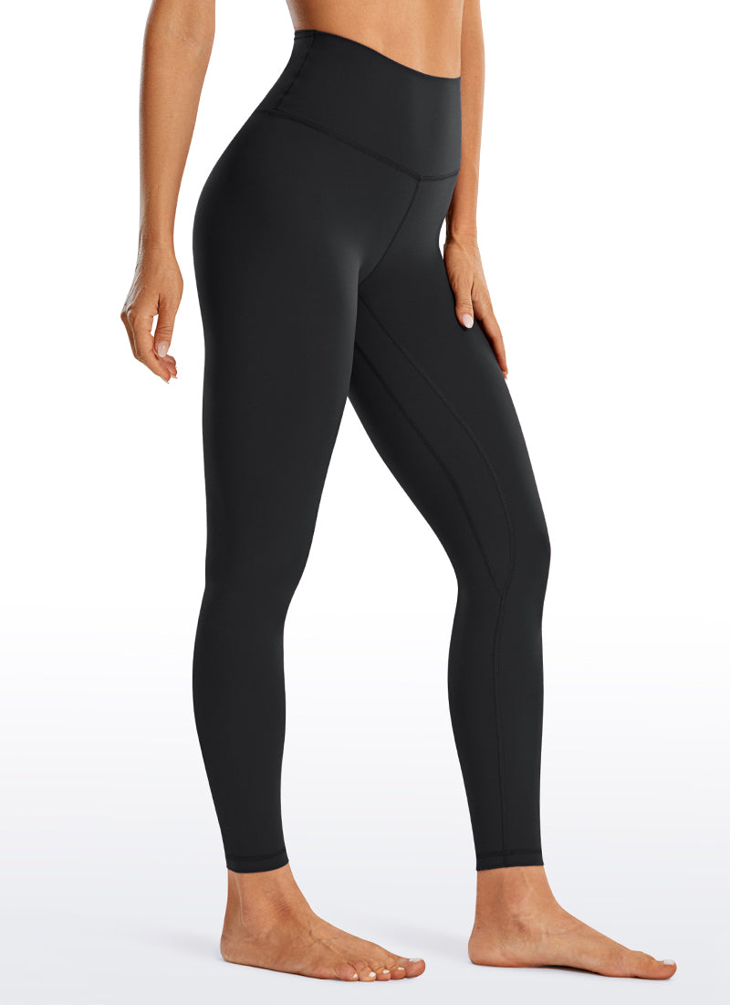 CRZ YOGA Women's Yoga High Rise Brushed Nakedfeel Leggings 28'' Crimson