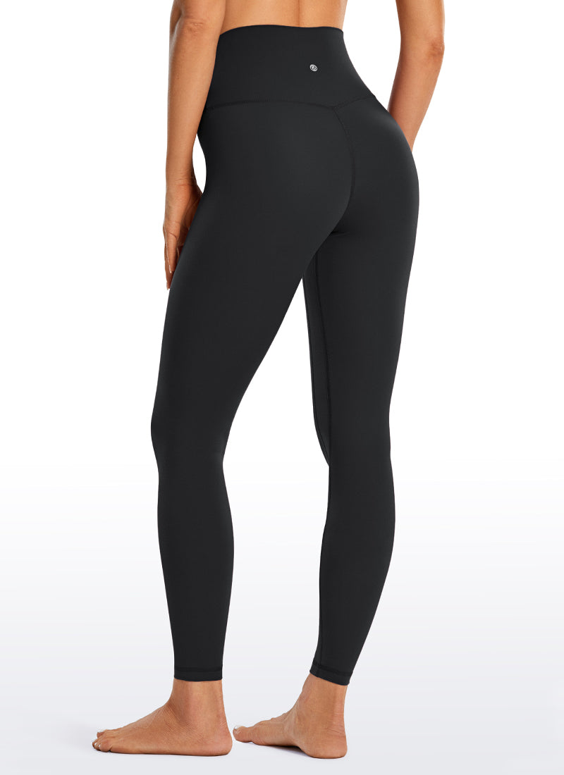 CRZ YOGA Women's Yoga High Rise Brushed Nakedfeel Leggings 28'' Crimson