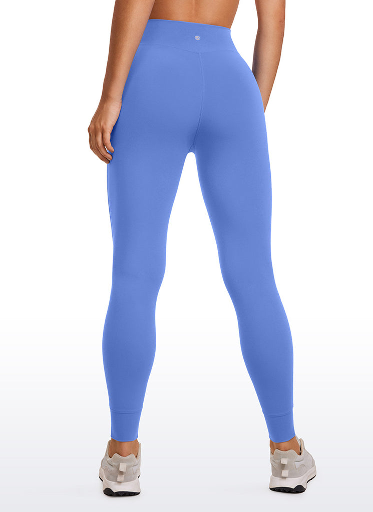 CRZ YOGA Womens Butterluxe High Waisted Joggers 27" with Pockets Olive Green