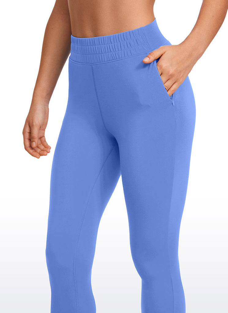 CRZ YOGA Womens Butterluxe High Waisted Joggers 27" with Pockets Olive Green