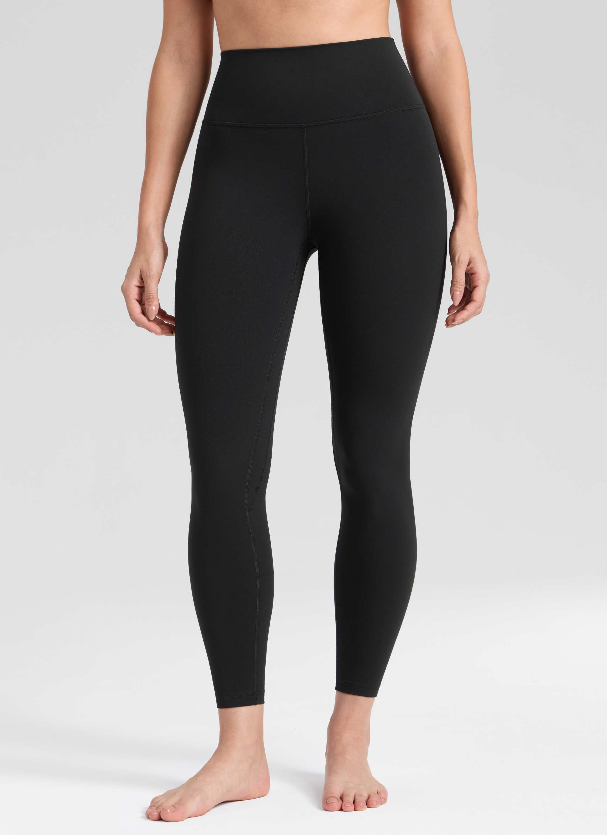 CRZ YOGA Women's Workout High Rise Butterlift Yoga Leggings 25'' Black